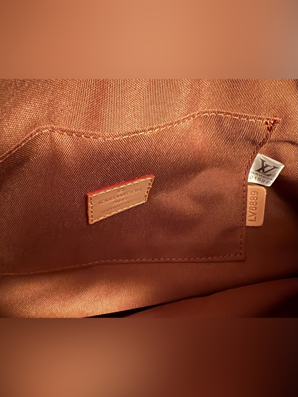 Louis Vuitton Brown Monogram Canvas Satchel with Natural Trim - Picture 7 of 7